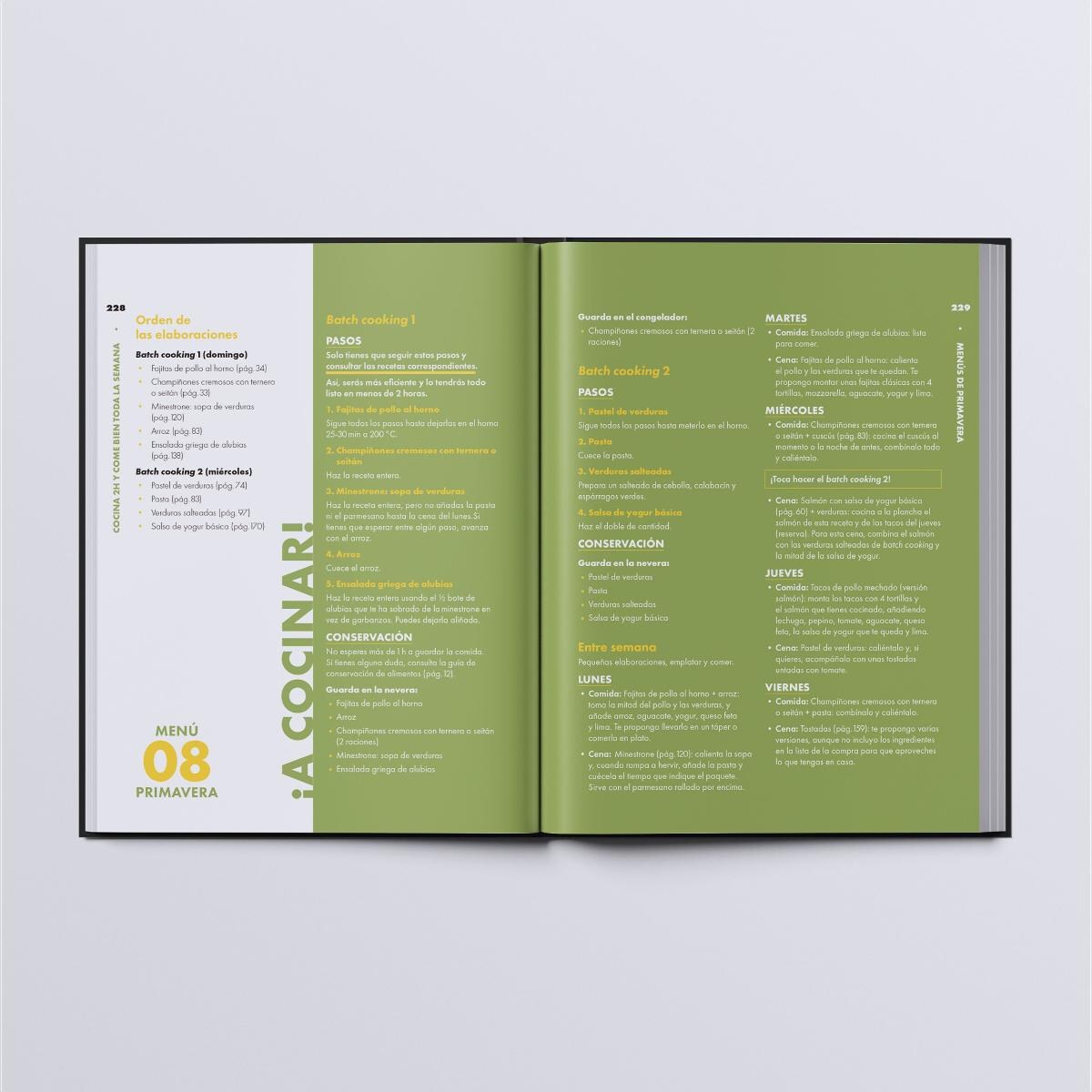 Cocina 2h y come bien toda la semana: 75 recetas sencillas y 12 menús para todo el año con batch cooking (Capa mole com abas) 3