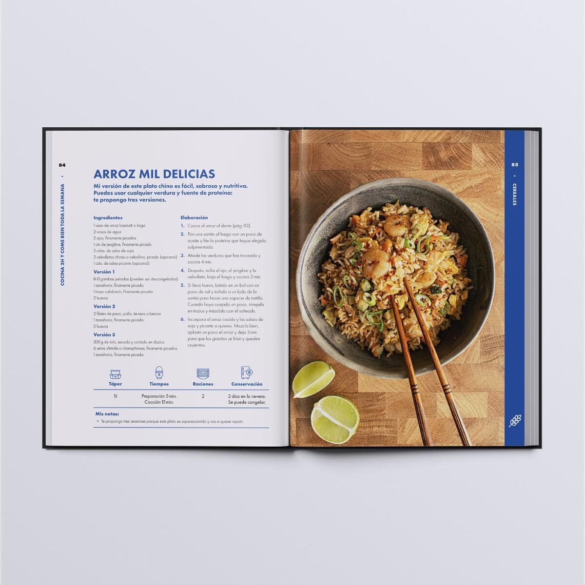 Cocina 2h y come bien toda la semana: 75 recetas sencillas y 12 menús para todo el año con batch cooking (Capa mole com abas) 5