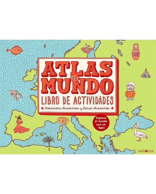 Imagen 1 de Atlas del mundo. Libro de actividades: Explora el mundo con un lápiz (Tapa blanda)