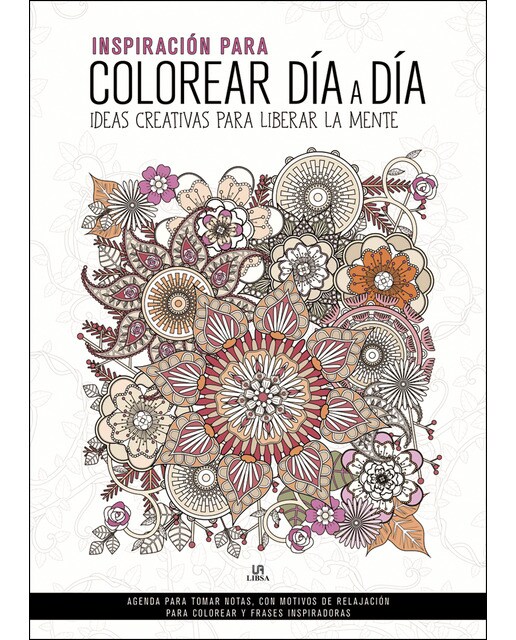 Inspiracion para colorear dia a dia-calendario notas