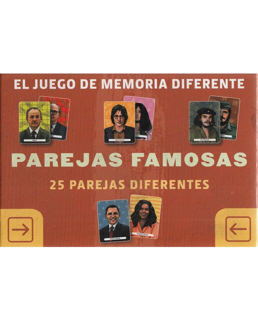 JUEGO DE MEMORIA DIFERENTE PAREJAS FAMOSAS: 25 PAREJAS DIFERENTES (Capa dura) 1
