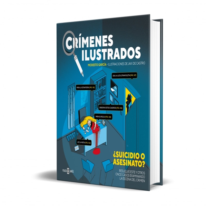 Crímenes ilustrados - ¿Suicidio o asesinato?: Resuelve este y otros once casos examinando la escena del crimen  (Tapa dura) 12