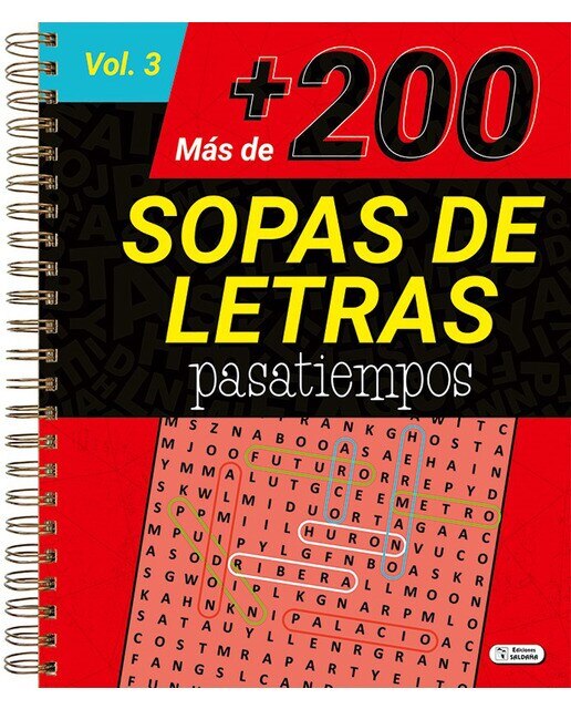 Imagen 0 de Más de 200 sopas de letras pasatiempos vol. 3