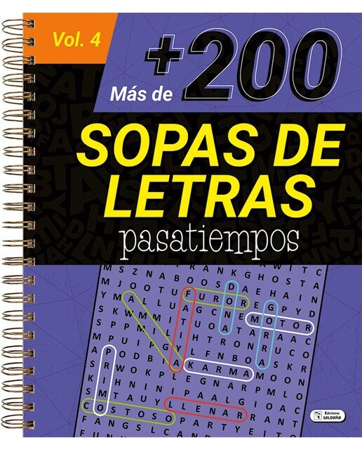 Imagen 0 de Más de 200 sopas de letras pasatiempos vol. 4