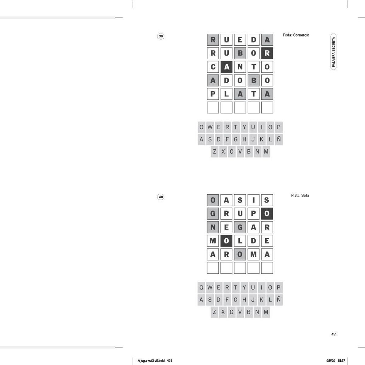 Pasatiempos de verano (El País Juegos): Crucigramas, sopas de letras, sudokus y palabras secretas (Capa mole com abas) 4