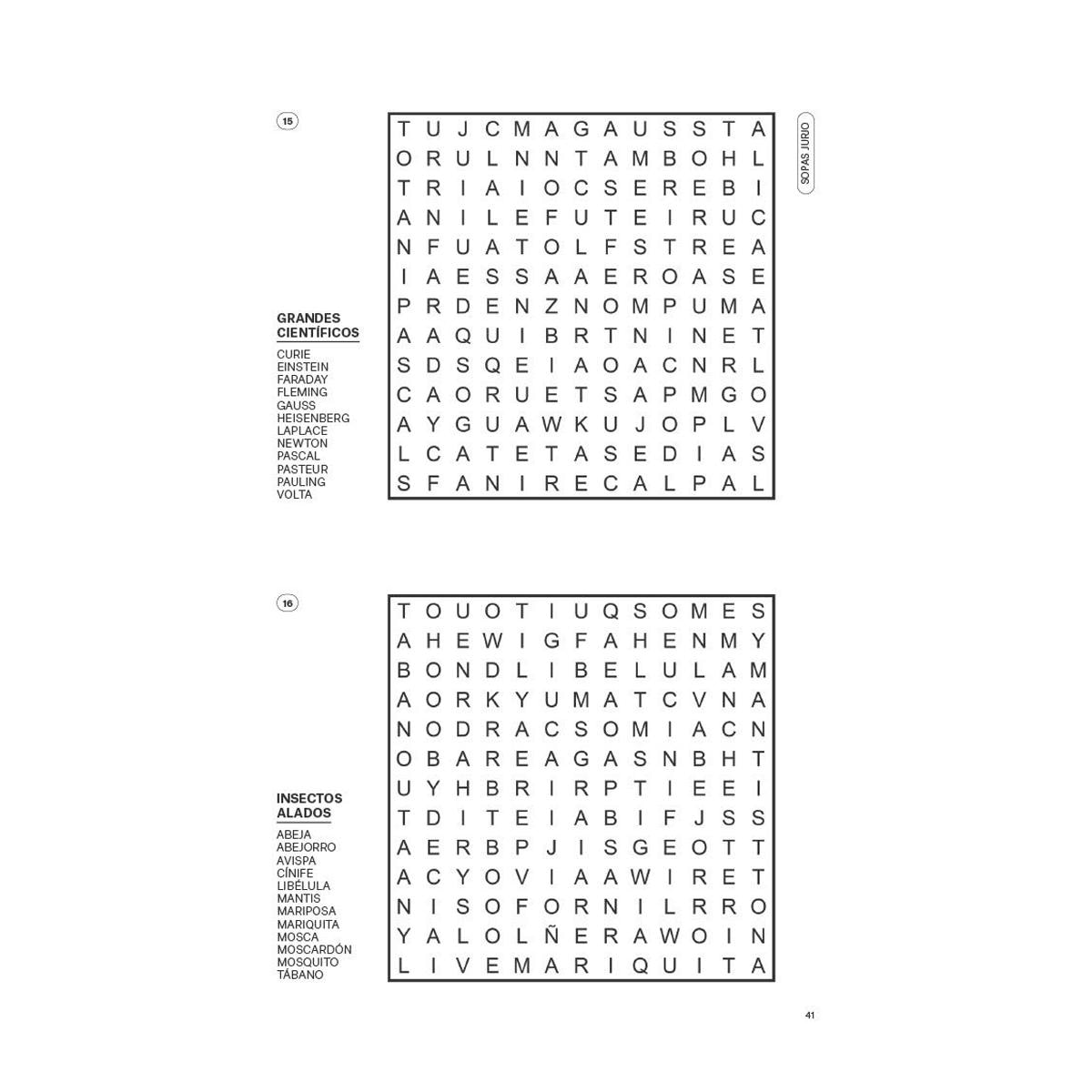 Sopas de letras y crucigramas (El País Juegos): Busca y encuentra las palabras ocultas (Capa mole com abas) 3