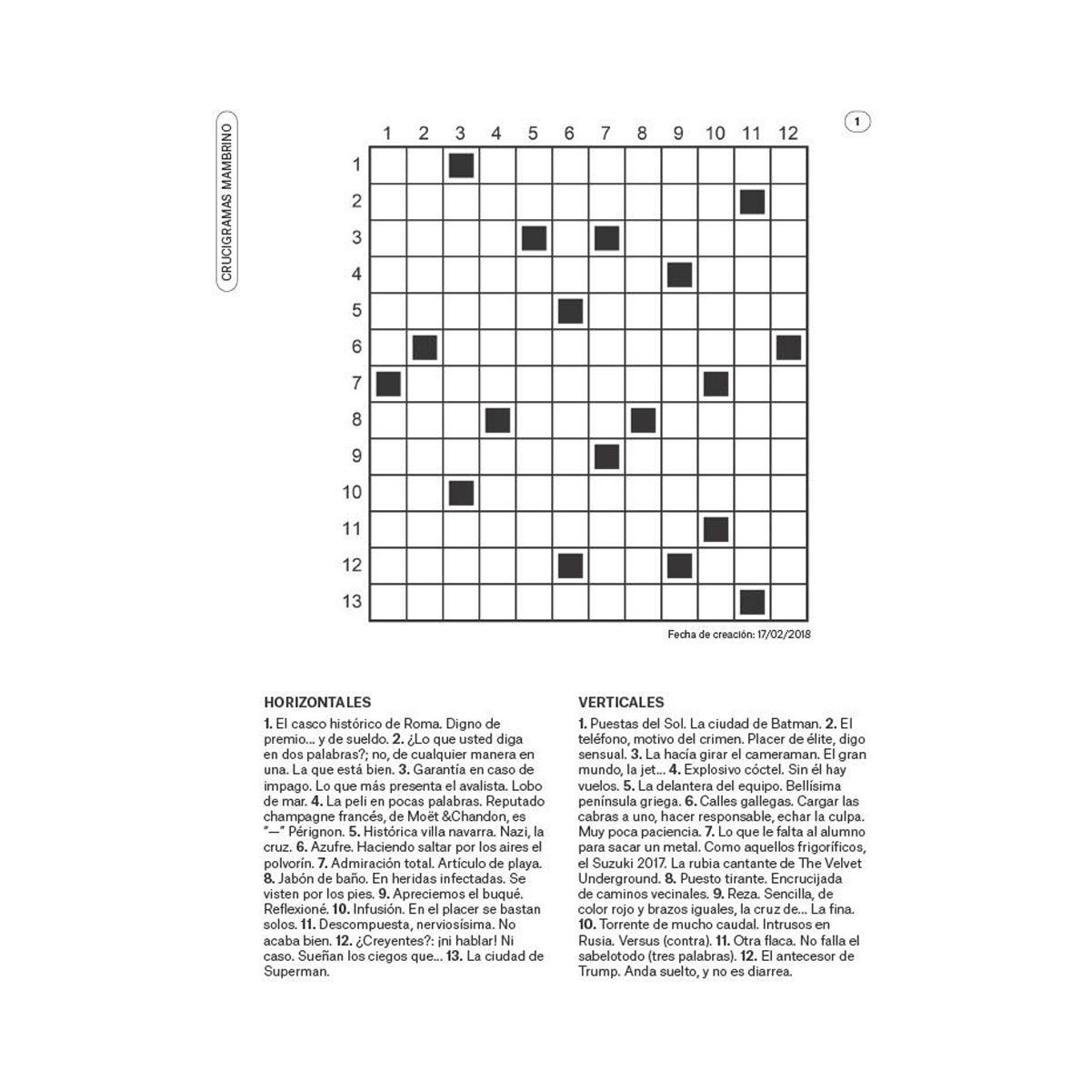 Sopas de letras y crucigramas (El País Juegos): Busca y encuentra las palabras ocultas (Capa mole com abas) 8