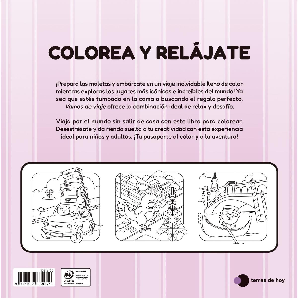 Vamos de viaje: Lugares cuquis para colorear (Capa mole) 2