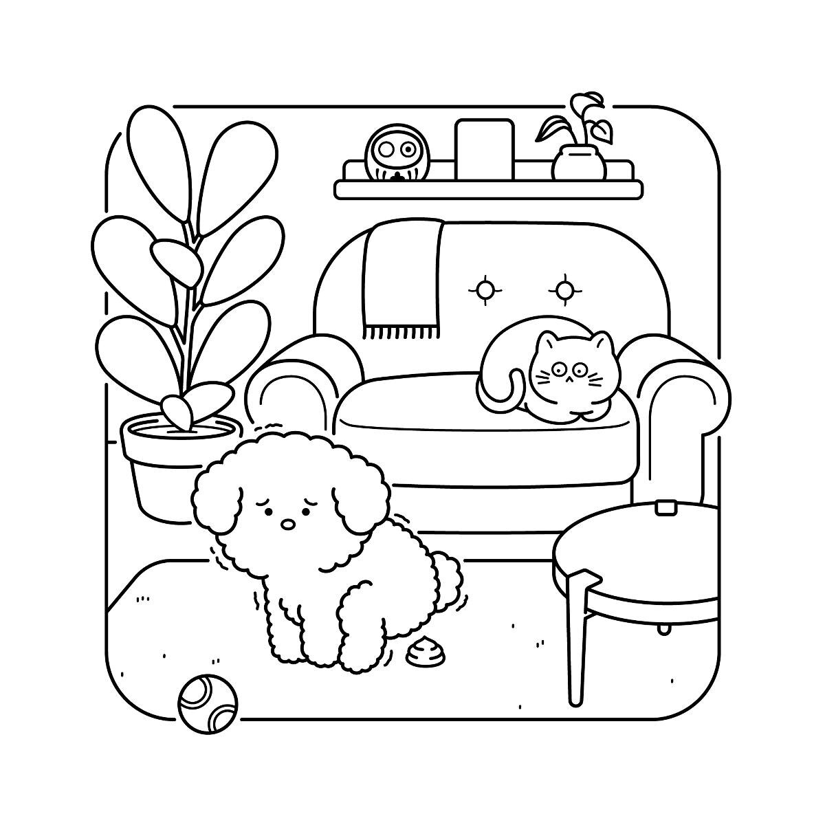 Amigos para siempre: Mascotas cuquis para colorear (Capa mole) 4