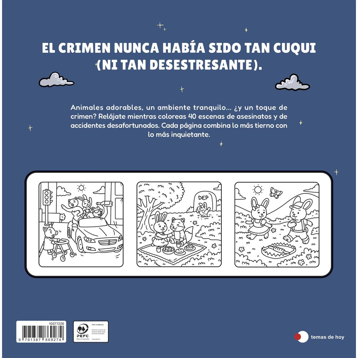 Escenas cuquis de crimen 1: Un libro de coloring para pasártelo de muerte (Capa mole) 2