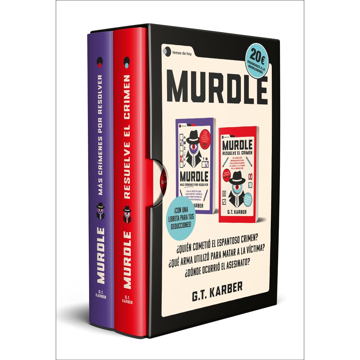 Imagem 0 de Estuche Murdle: vol. 1 + vol. 2 + libreta de deducciones: Incluye: Murdle: Resuelve el crimen + Murdle: Más crímenes por resolve (Capa mole com abas)