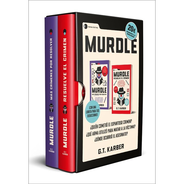 Imagem 0 de Estuche Murdle: vol. 1 + vol. 2 + libreta de deducciones: Incluye: Murdle: Resuelve el crimen + Murdle: Más crímenes por resolve (Capa mole com abas)