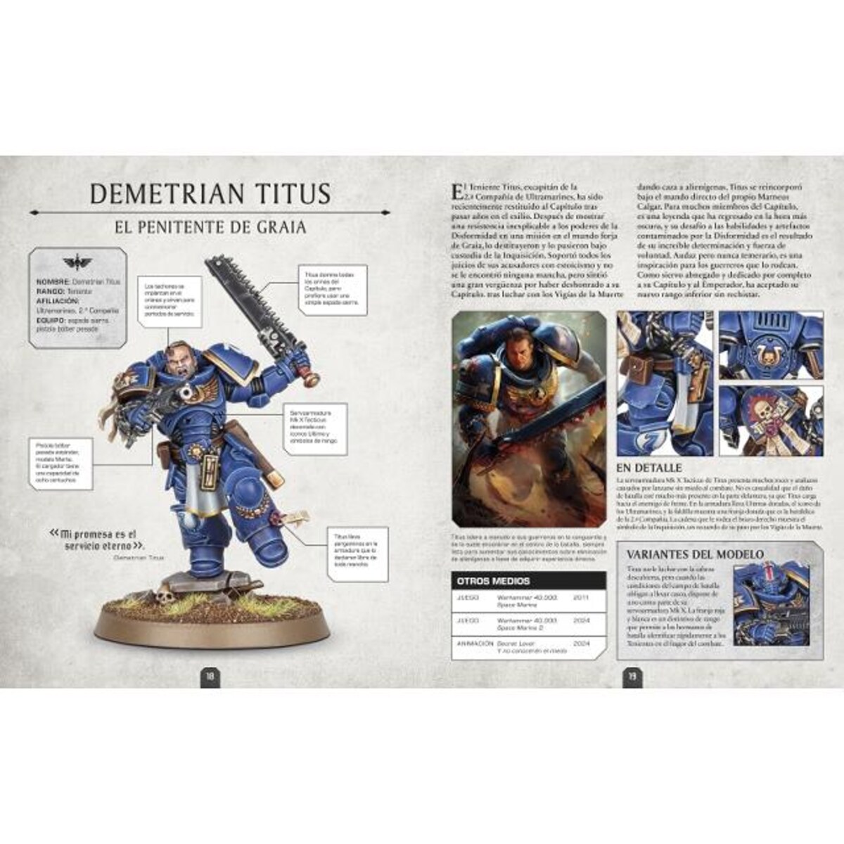 Warhammer 40.000 Enciclopedia de personajes. Incluye miniatura (Capa dura) 2