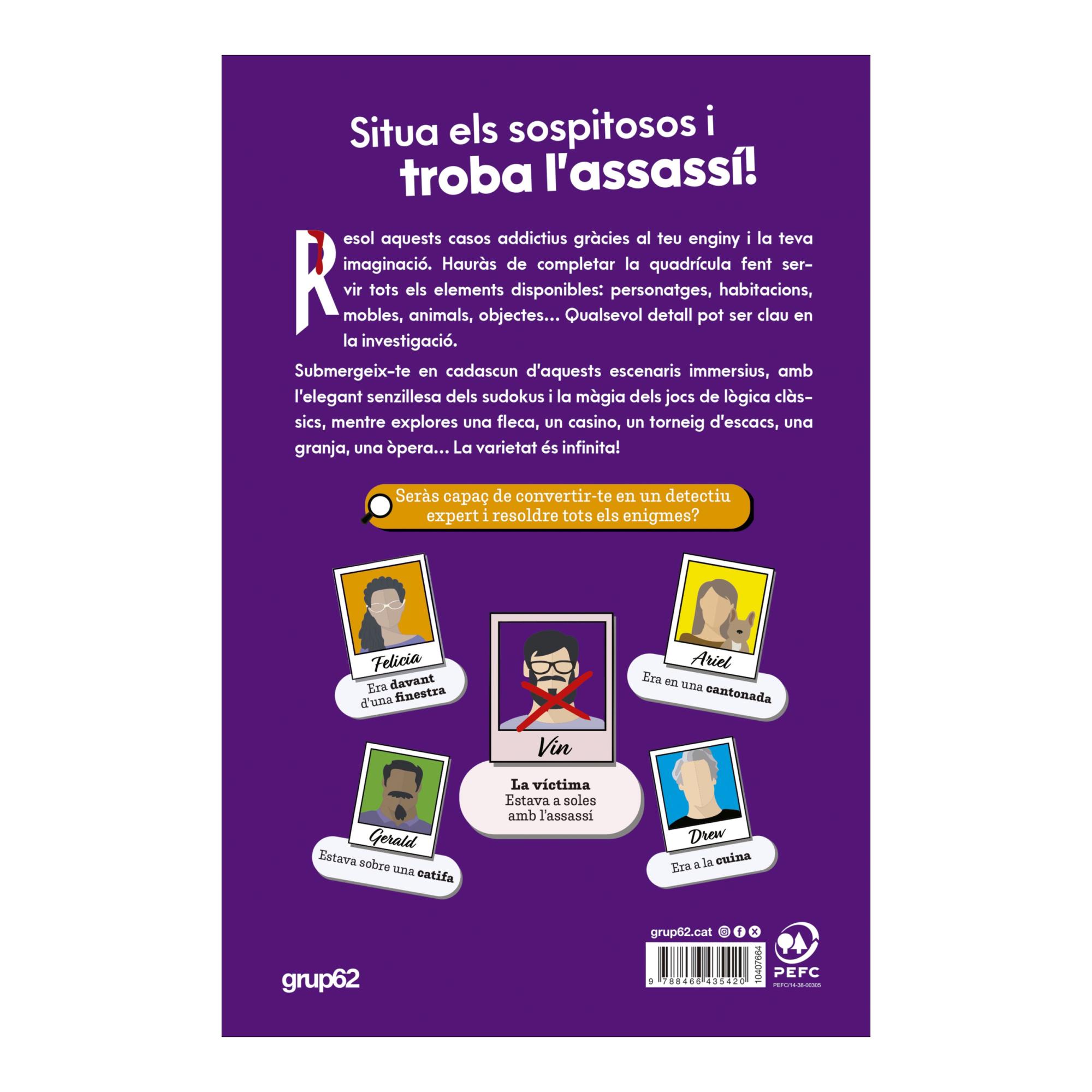 MURDOKU: 80 ENIGMES DE LÒGICA I ASSASSIN  (Capa Mole con Lapelas) 2