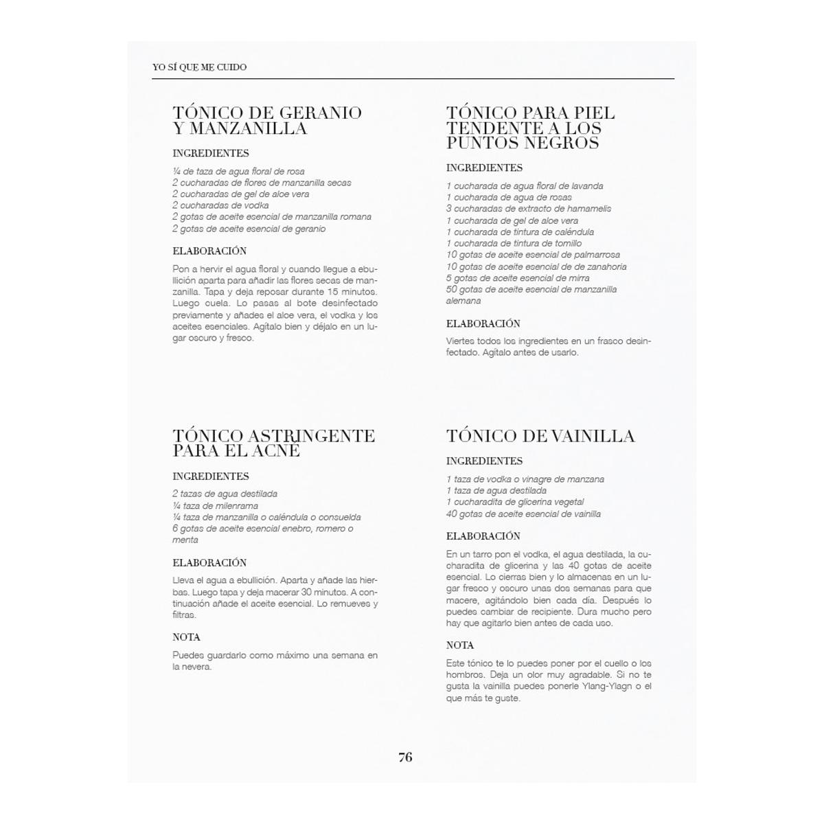 Yo sí que me cuido: Trucos y recetas fáciles y naturales para mantenerte guapa(Bolsillo) (Tapa blanda) 6