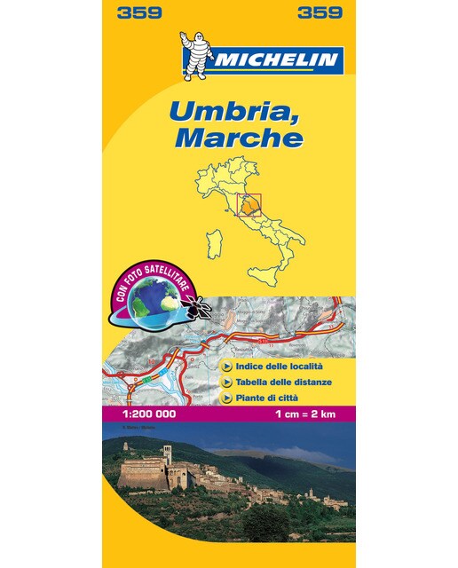 Mapa local umbria, marche