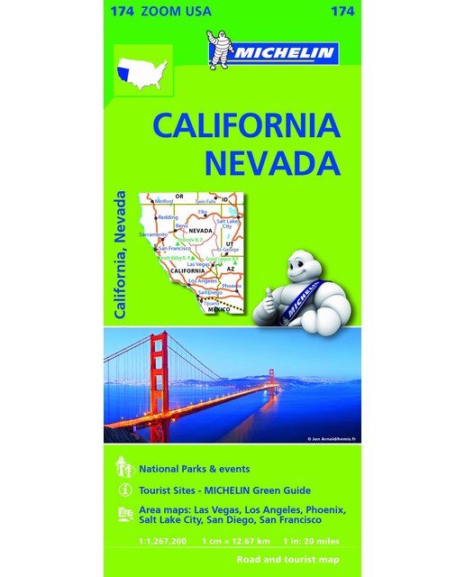 Imagem 0 de Mapa Zoom Usa California - Nevada