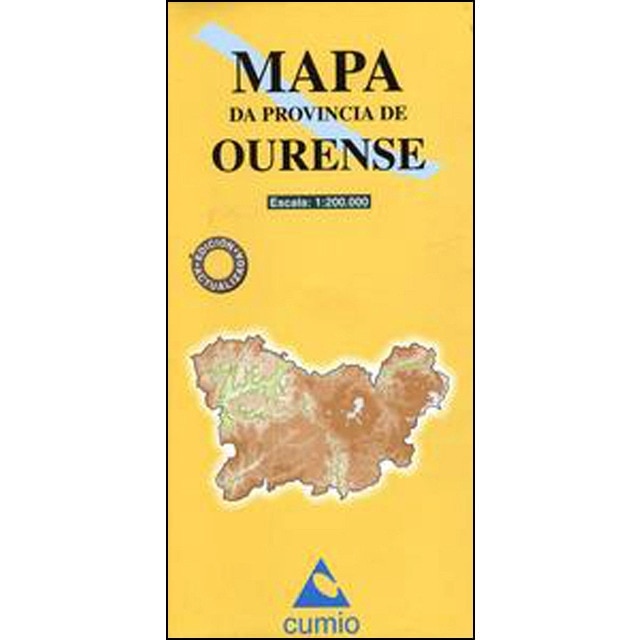 Mapa de estradas provincia de Ourense (Tapa blanda) 1
