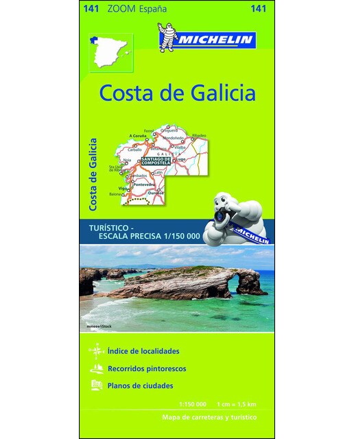Mapa zoom costa de galicia