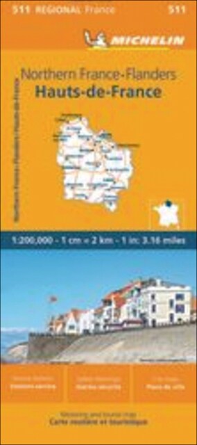 Imagem 0 de Mapa regional northern france-flanders/hauts-