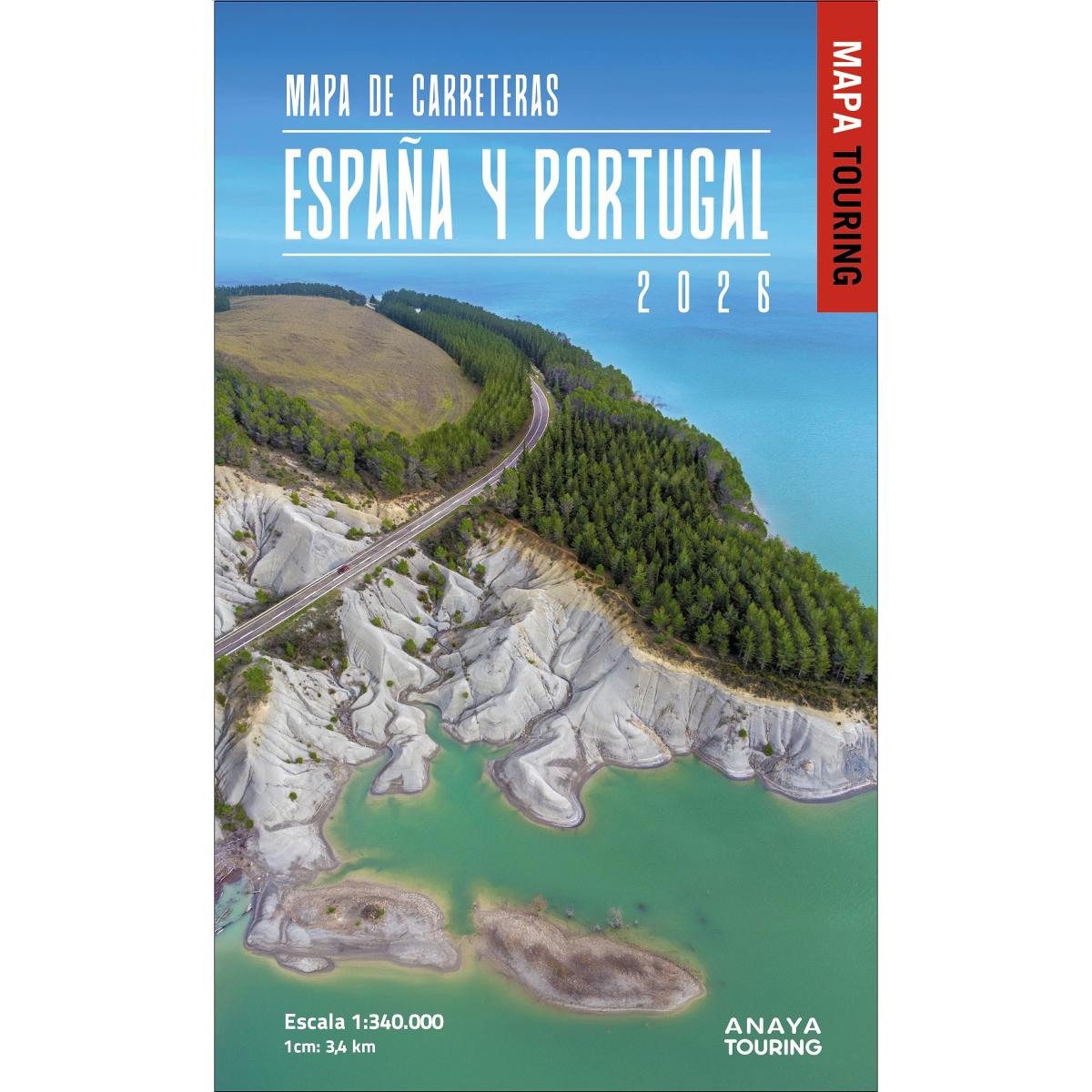 Imagen 0 de Mapa de Carreteras de España y Portugal 1:340.000, 2026  (Tapa blanda con solapas)