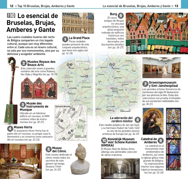 Bruselas, Brujas, Amberes y Gante (Guías Visuales TOP 10): La guía que descubre lo mejor de cada ciudad (Capa mole) 4