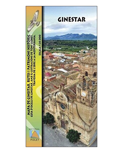 Ginestar: Mapa de ginestar. Rutes i patrimoni històric. Escala 1:20. 000 1