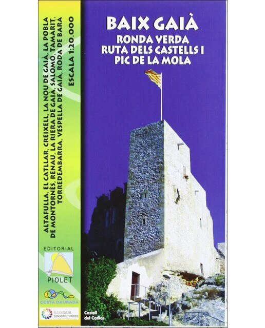 Mapa baix gaia ronda verda i ruta dels castell 1