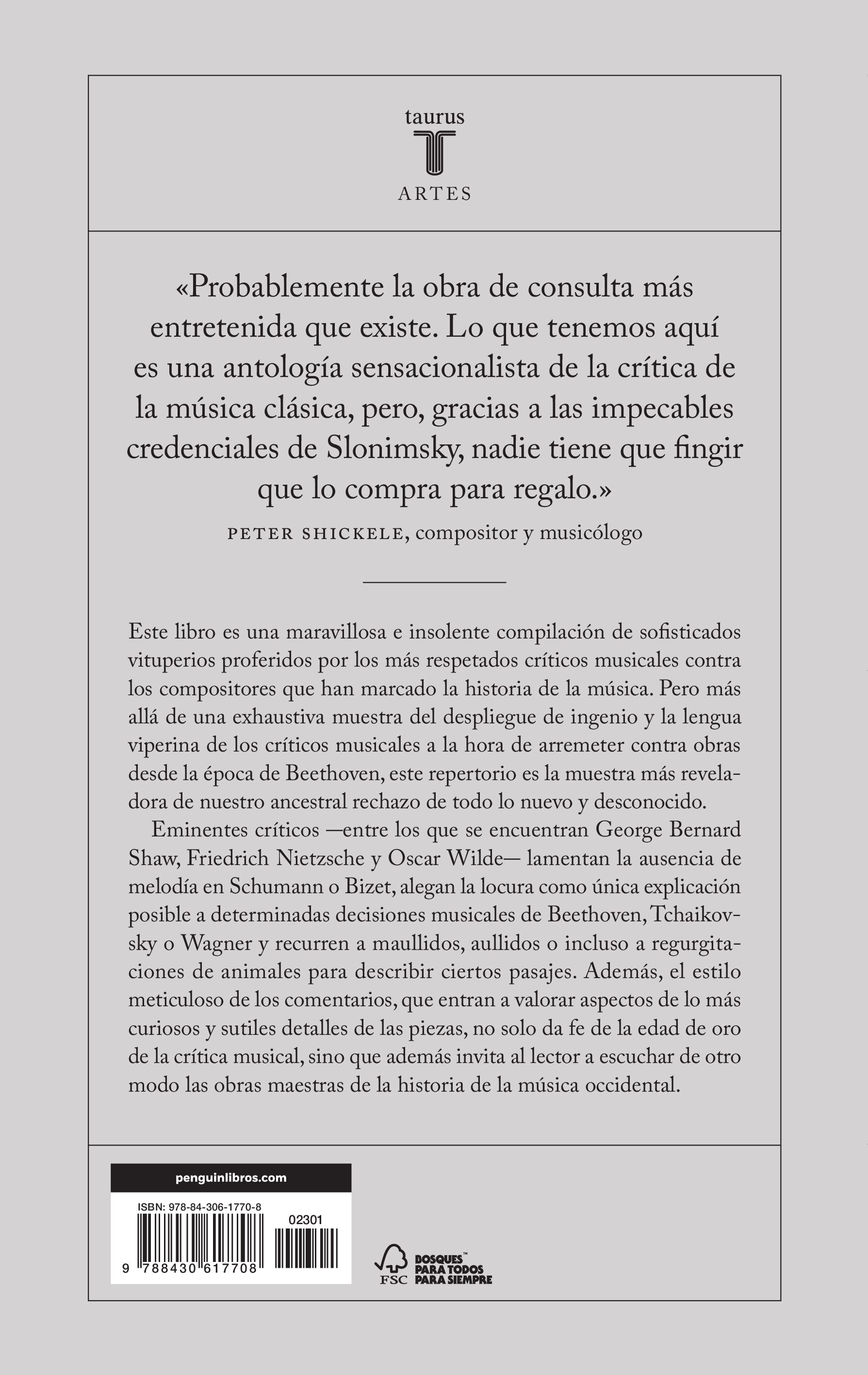 Repertorio de vituperios musicales: Un recorrido venenoso por la música clásica(Tapa blanda) 2