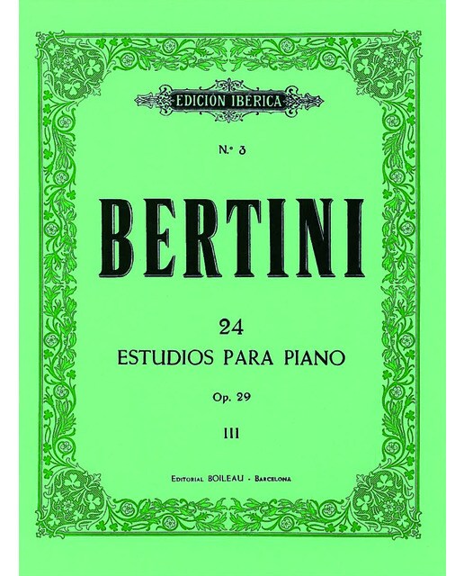 24 pequeños estudios para piano, op.29: Iii