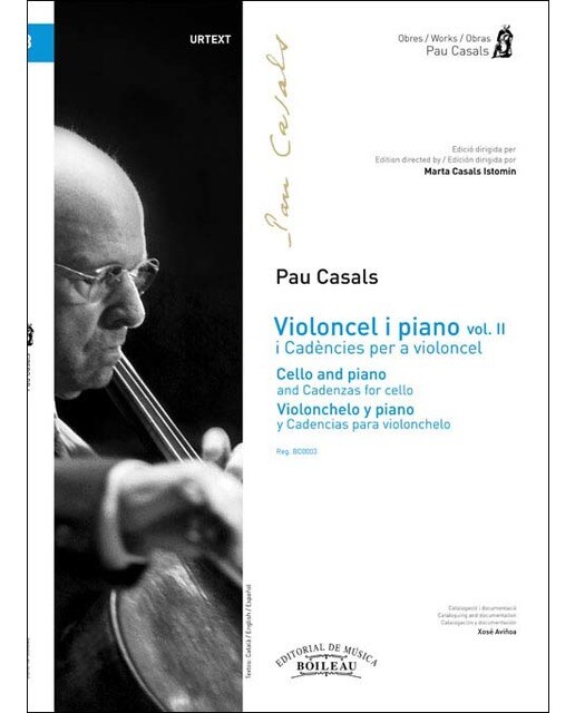 Violoncel i piano vol.Ii i cadències per a violoncel 1