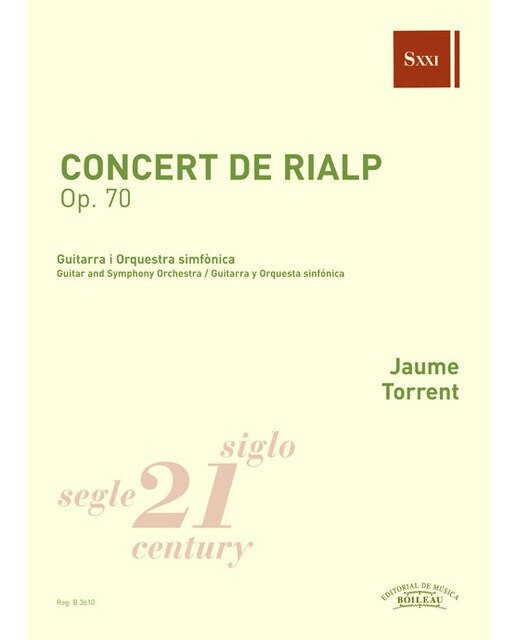 Concert de Rialp Op. 70: Guitarra i Orquesta simfónica 1