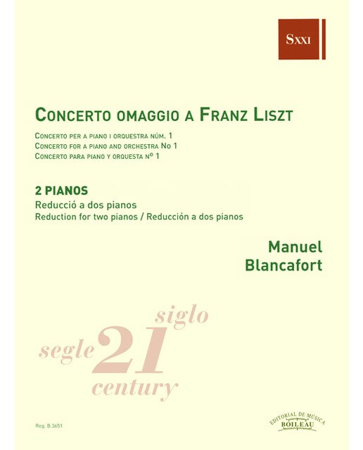 Concerto omaggio a Franz Liszt : Concerto para piano y orquesta nº 1