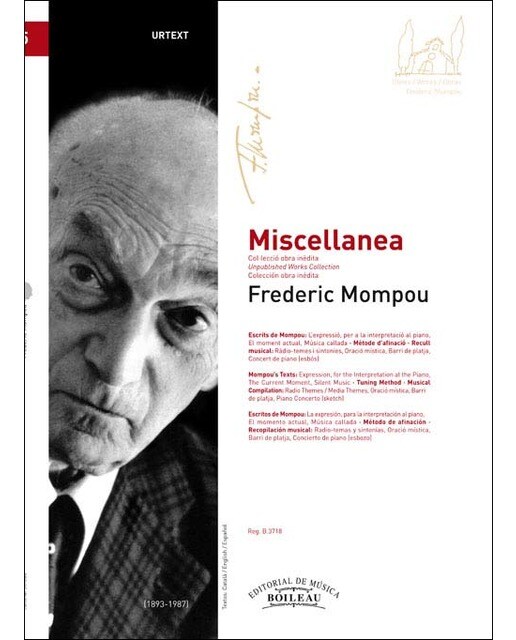 Miscellanea: Escrits i recull musical.(vol.5 de la colección inédita) 1