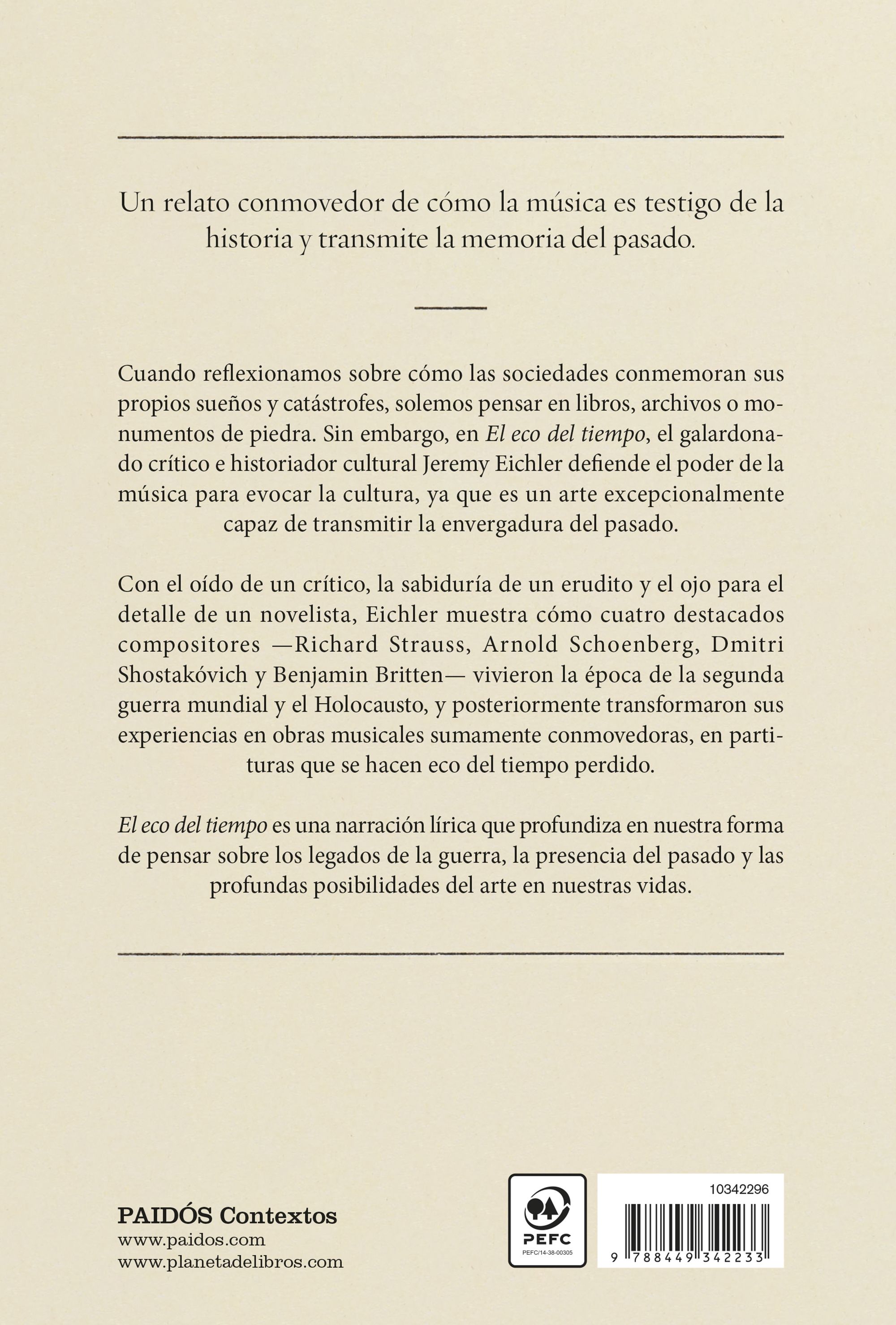 El eco del tiempo: La segunda guerra mundial, el Holocausto y la música de la memoria (Capa mole com abas) 2