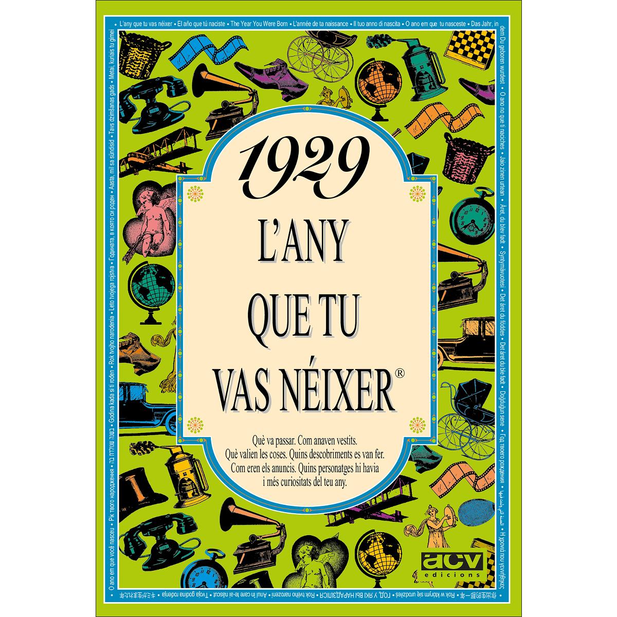 Imagem 0 de 1929 L'any que tu vas néixer (Capa mole)
