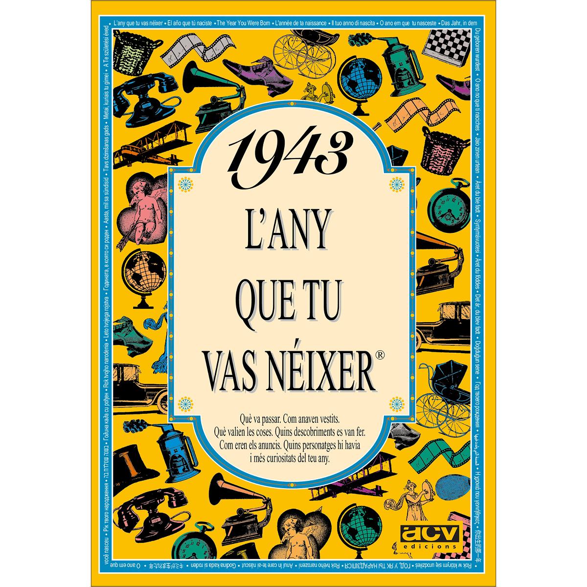 1943 L'any que tu vas néixer (Capa mole) 1