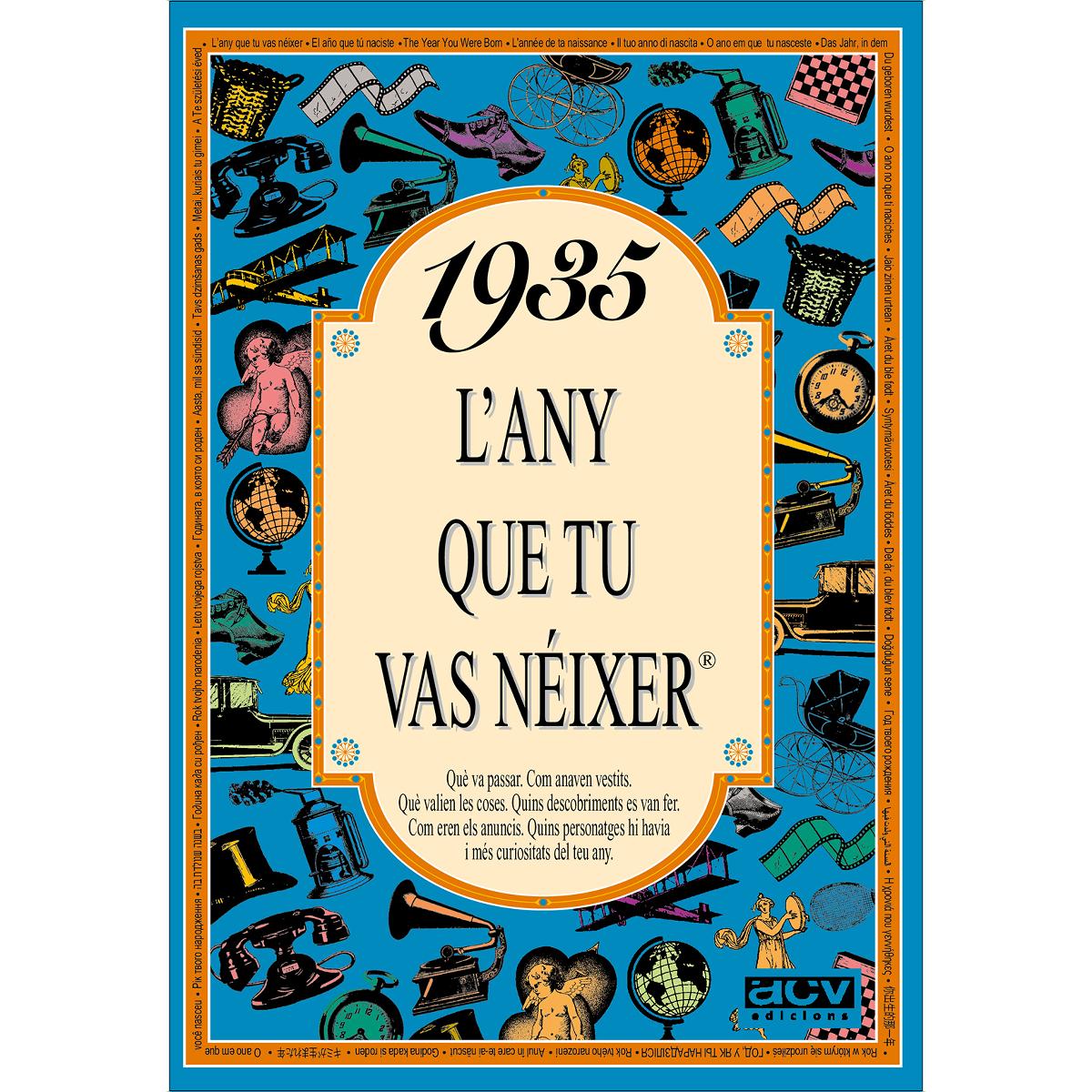 1935 L'any que tu vas néixer (Capa mole) 1