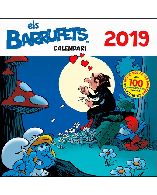 Calendari barrufets 2019