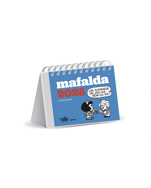Mafalda 2025, Calendario Escritorio Turquesa