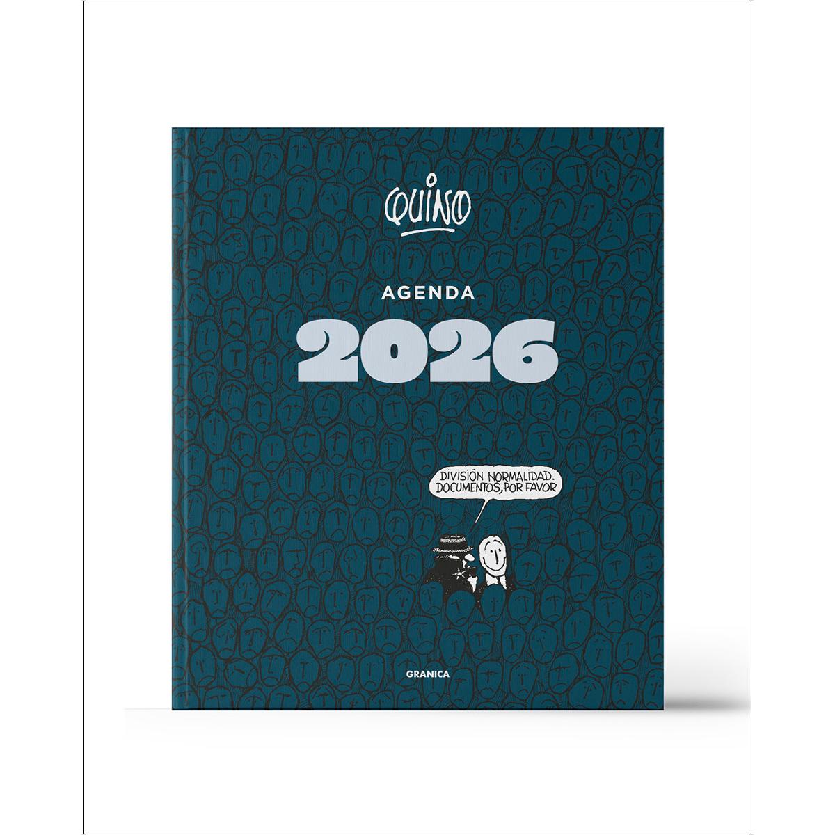 Quino 2026 Agenda Encuadernada negra 1