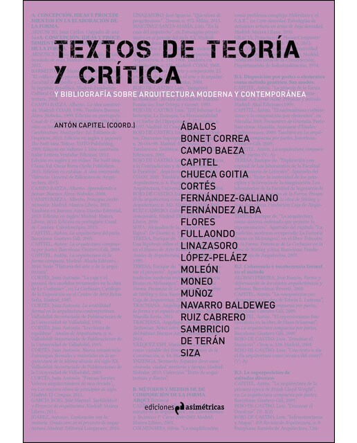 Textos De Teoría Y Crítica Y Bibliografía Sobre Arquitectura Moderna Y Contemporánea 1