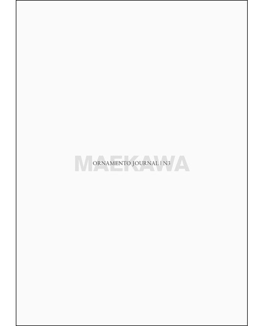 Imagem 0 de Ornamento Journal #3. Maekawa (Lujo)