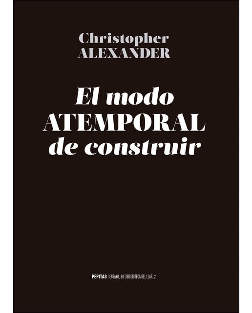 El modo atemporal de construir(Tapa blanda) 1