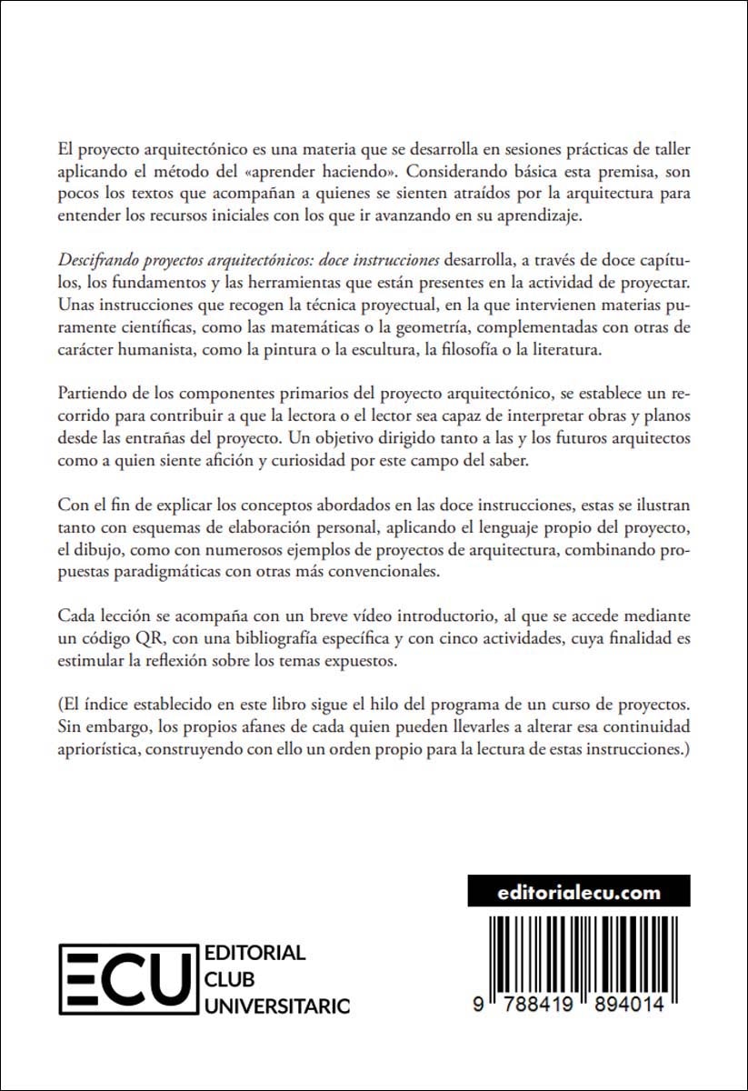 Descifrando proyectos arquitectónicos: doce instrucciones  (Tapa blanda) 2