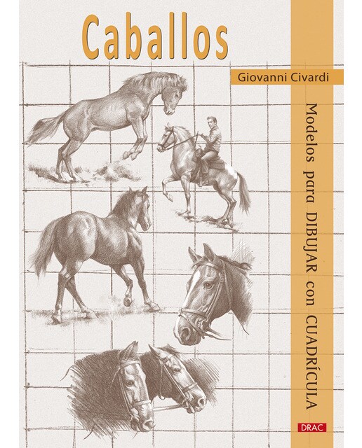 Imagen 1 de Caballos. Modelos para dibujar con cuadrícula (Tapa blanda)