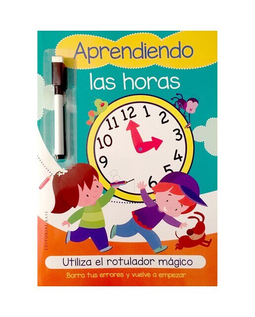 Imagen 0 de Aprendiendo las horas. Utiliza el rotulador mágico