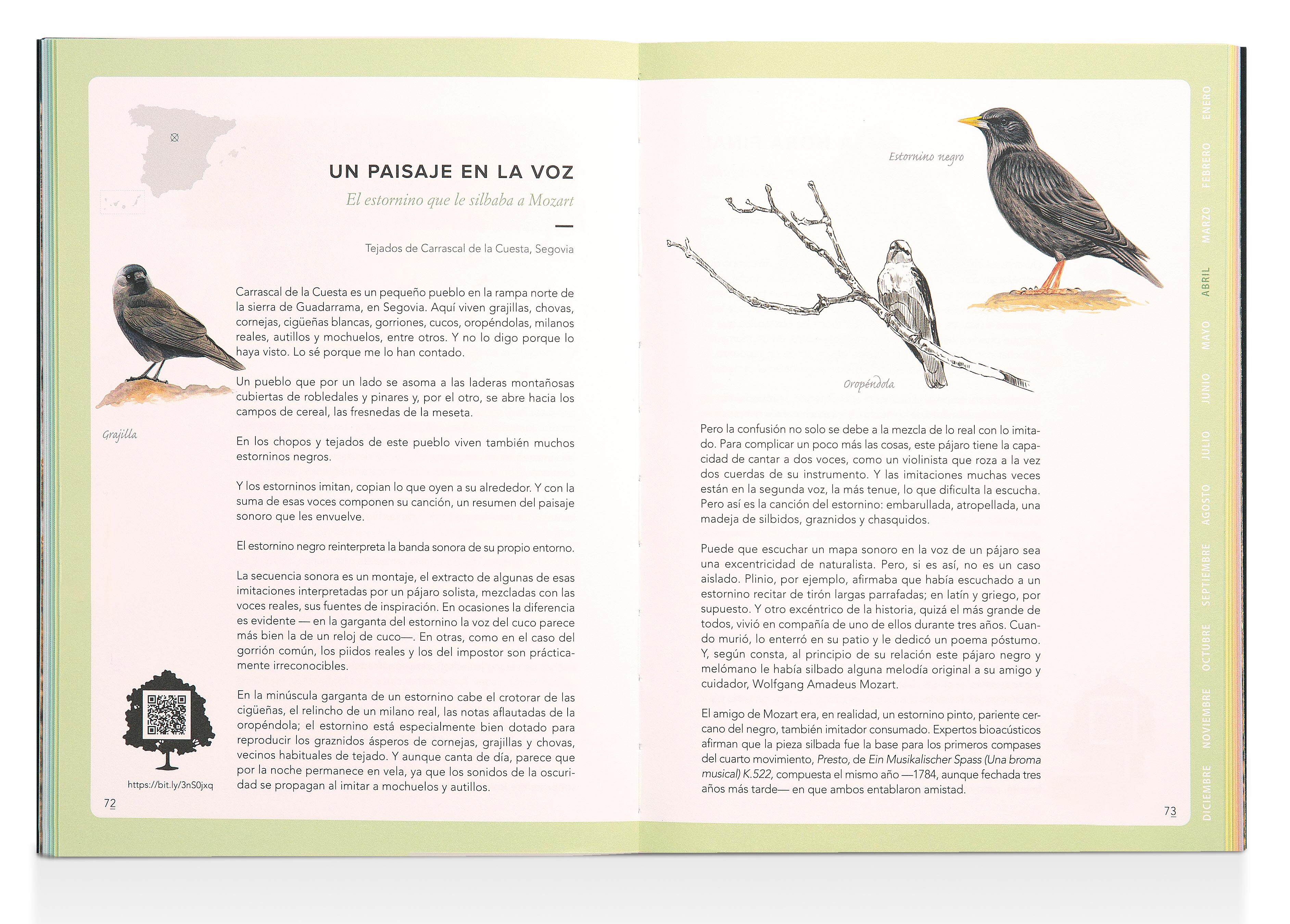 El sonido de la Naturaleza: Calendario sonoro de los paisajes de España  (Tapa blanda con solapas) 4