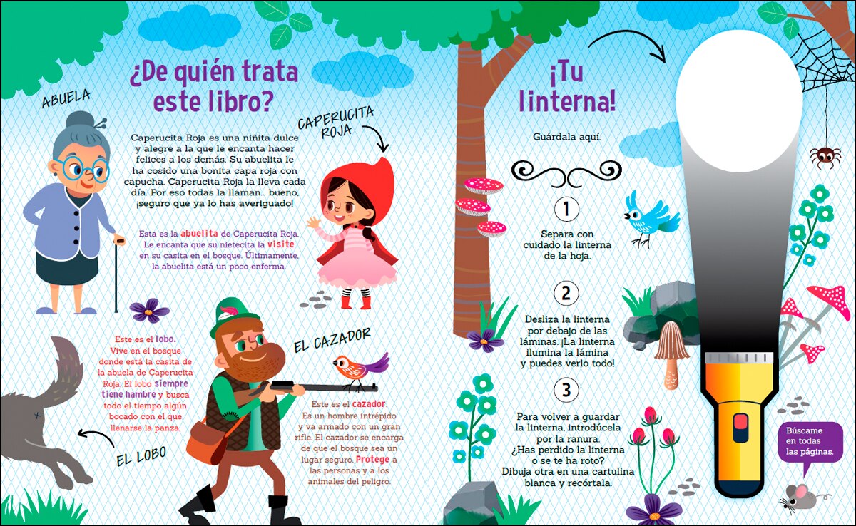 Caperucita roja, cuentos clásicos con linterna 2
