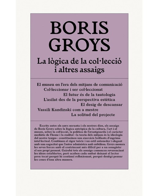 La lògica de la col·lecció i altres assaigs(Tapa blanda) 1